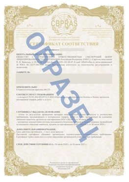 Образец Сертификат СТО 01.064.00220722.2-2020 Менделеевск Сертификат СТО 01.064.00220722.2-2020 